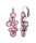 Konplott - Water Cascade - pink, antique silver, earring eurowire dangling