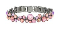 Konplott - Water Cascade - pink, antique silver, bracelet