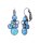 Konplott - Water Cascade - hellblau, Antiksilber, Ohrringe mit Brisur und Hängelement