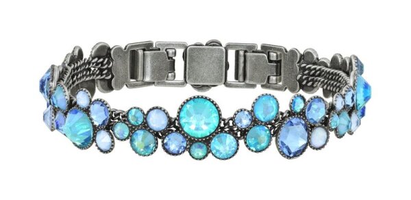 Konplott - Water Cascade - light blue, antique silver, bracelet