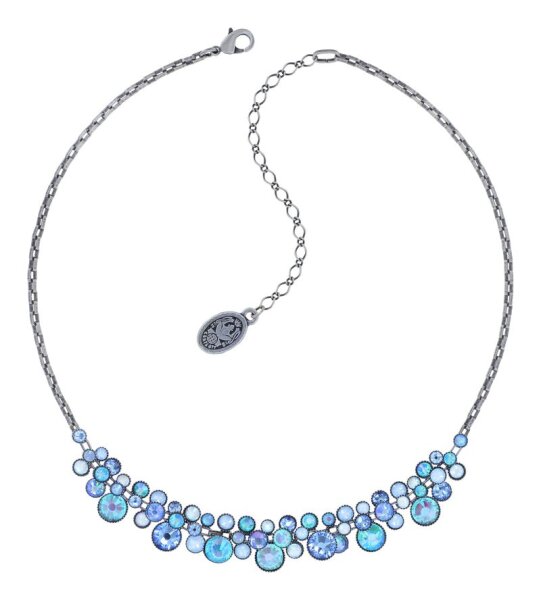 Konplott - Water Cascade - light blue, antique silver, necklace