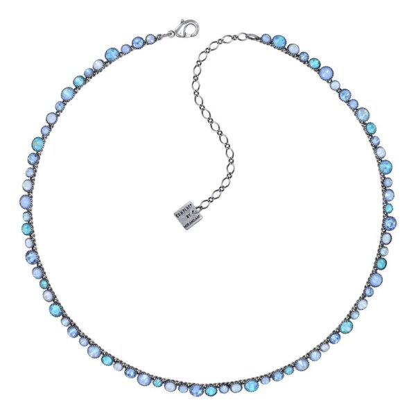 Konplott - Water Cascade - light blue, antique silver, necklace