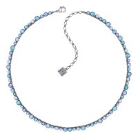 Konplott - Water Cascade - hellblau, Antiksilber, Halskette