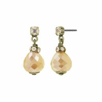 Konplott - Merry Go Round - beige, antique brass, earring...