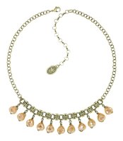 Konplott - Merry Go Round - beige, antique brass, necklace