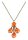 Konplott - Merry Go Round - orange, antique brass, necklace pendant