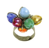 Konplott - Merry Go Round - Multifarben, Antikmessing, Ring