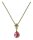 Konplott - Merry Go Round - dark red, antique brass, necklace pendant