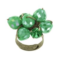 Konplott - Merry Go Round - green, antique brass, ring