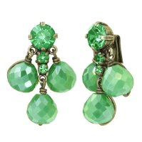 Konplott - Merry Go Round - green, antique brass, earring...
