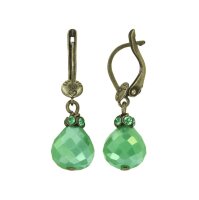 Konplott - Merry Go Round - green, antique brass, earring...