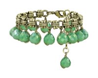 Konplott - Merry Go Round - green, antique brass, bracelet