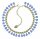 Konplott - Merry Go Round - dark blue, antique brass, necklace
