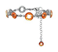 Konplott - Sporty Glimpse - orange, antique silver, bracelet