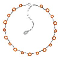 Konplott - Sporty Glimpse - Orange, Antiksilber, Halskette