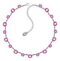 Konplott - Sporty Glimpse - pink, antique silver, necklace