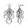 Konplott - Sporty Glimpse - white, antique silver, earring stud dangling