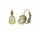 Konplott - Daily Desire - yellow/orange, antique brass, earring eurowire