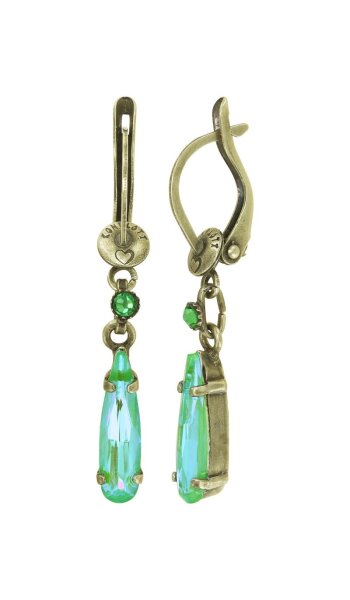 Konplott - Daily Desire - green, antique brass, earring dangling