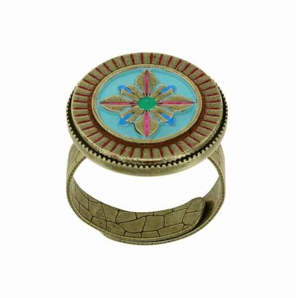 Konplott - Medallion - multi, antique brass, ring