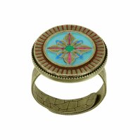Konplott - Medallion - multi, antique brass, ring