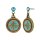 Konplott - Medallion - multi, antique brass, earring stud dangling