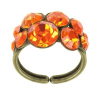 Konplott - Petit Glamour - Orange, Antikmessing, Ring