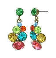 Konplott - Petit Glamour - multi, antique brass, earring...