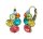 Konplott - Petit Glamour - multi, antique brass, earring eurowire