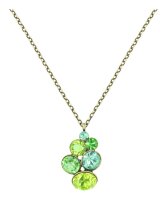 Konplott - Petit Glamour - green, antique brass, necklace...