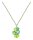 Konplott - Petit Glamour - green, antique brass, necklace pendant