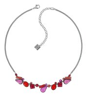 Konplott - Afternoon Bling - red, antique silver, necklace