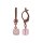 Konplott - Cubes - pink, vintage rose, antique copper, earring dangling