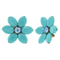 Konplott - Daisy Dance - Iight blue/blue, antique brass,...