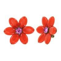 Konplott - Daisy Dance - orangered/pink, antique brass,...