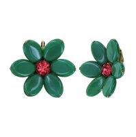 Konplott - Daisy Dance - dark green/pink, antique brass,...