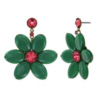 Konplott - Daisy Dance - dark green/pink, antique brass,...