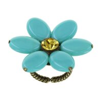 Konplott - Daisy Dance - green, antique brass, ring