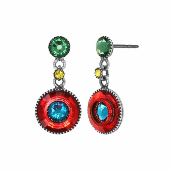 Konplott - Donutissima - multi, antique silver, earring stud dangling