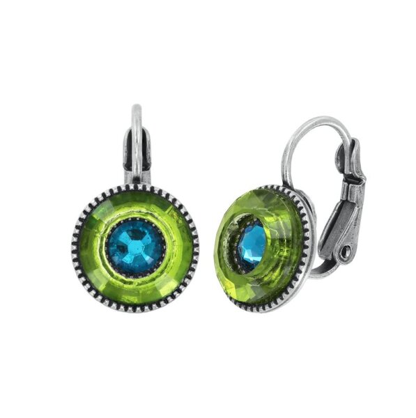 Konplott - Donutissima - multi, antique silver, earring eurowire