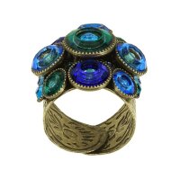 Konplott - Donutissima - Blau, Antikmessing, Ring