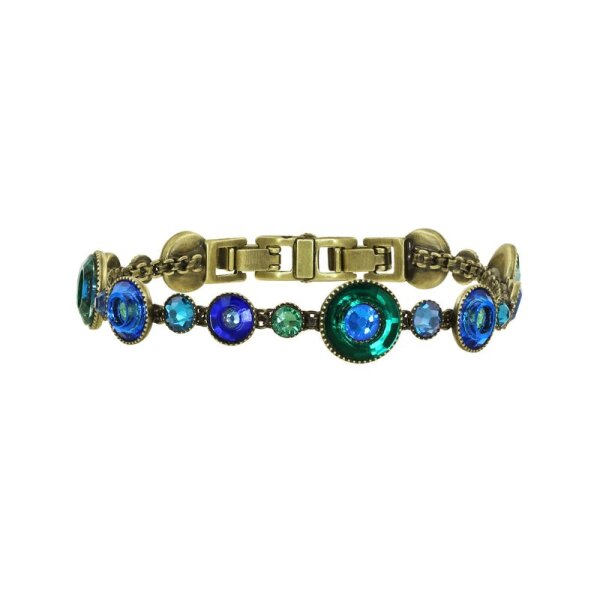 Konplott - Donutissima - blue, antique brass, bracelet