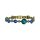 Konplott - Donutissima - blue, antique brass, bracelet