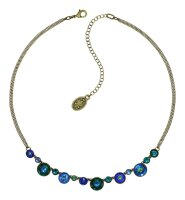 Konplott - Donutissima - blue, antique brass, necklace