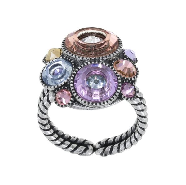 Konplott - Donutissima - Pastel Multi, Antiksilber, Ring