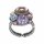 Konplott - Donutissima - pastel multi, antique silver, ring