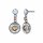 Konplott - Donutissima - pastel multi, antique silver, earring stud dangling