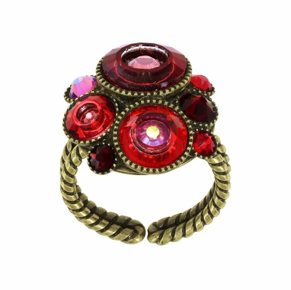 Konplott - Donutissima - red, antique brass, ring
