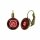 Konplott - Donutissima - red, antique brass, earring eurowire