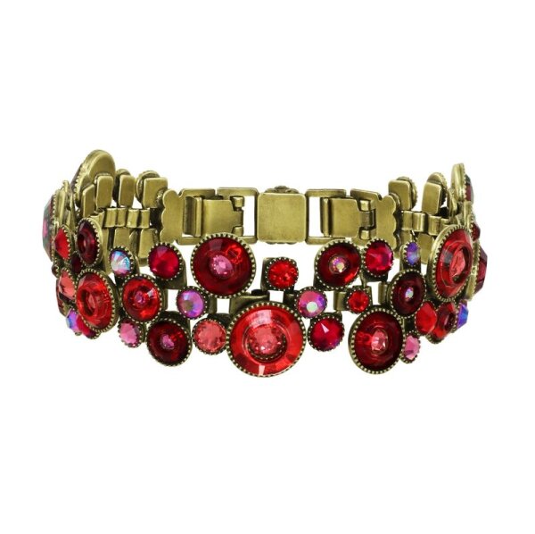 Konplott - Donutissima - red, antique brass, bracelet